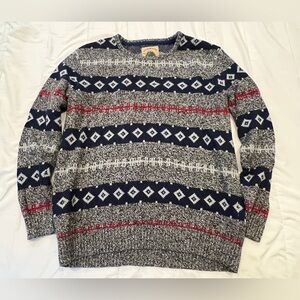 O’Hanlon Mills Men’s Pattern Sweater, Size L